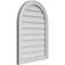 Ekena Millwork Round Top Surface Mount PVC Gable Vent w/ 2"W x 1-1/2"P Brickmould Frame, 22"W x 30"H GVPRT22X3002SN - alternate 3